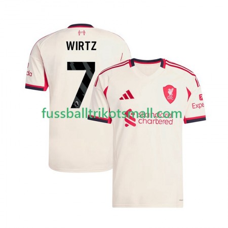 Fußballtrikots Liverpool Florian Wirtz 7 2025-2026 Kurzarm Auswärts-trikot kaufen